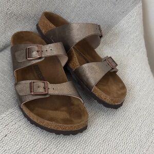 Birkenstock Bronze Double Strap Sandals